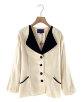 Blazer delgado color block