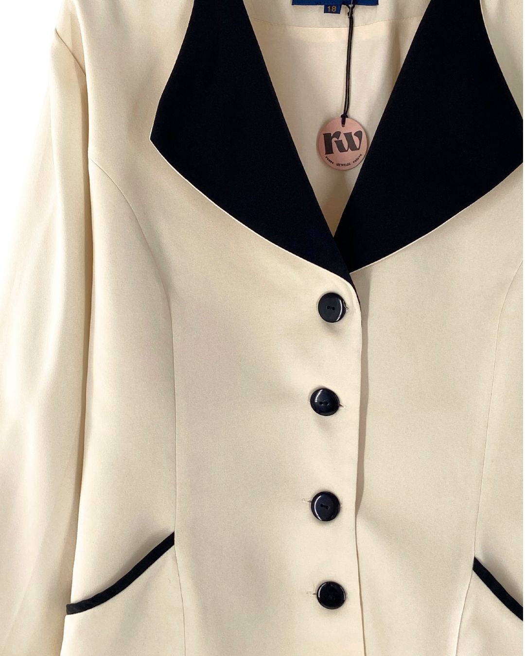 Blazer delgado color block