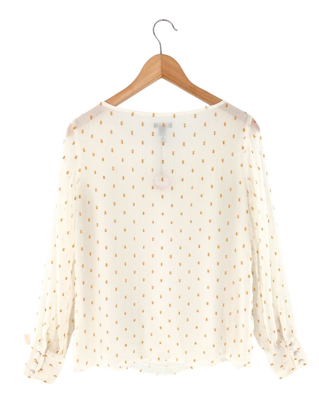 Blusa con textura y  plumet