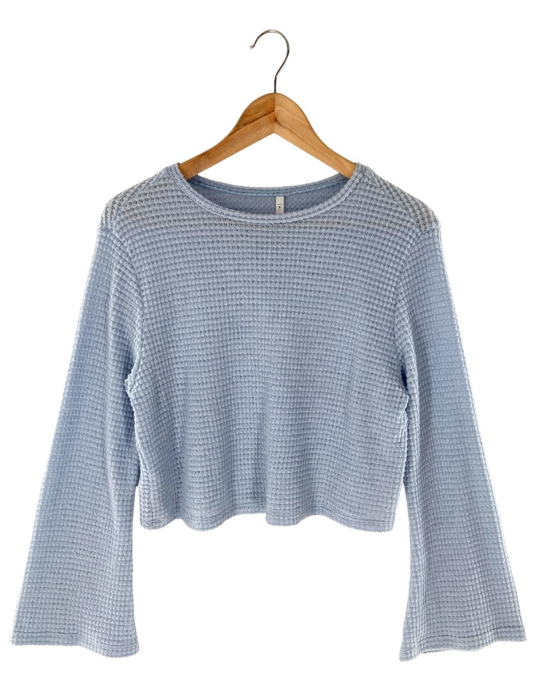 Saco con textura manga campana