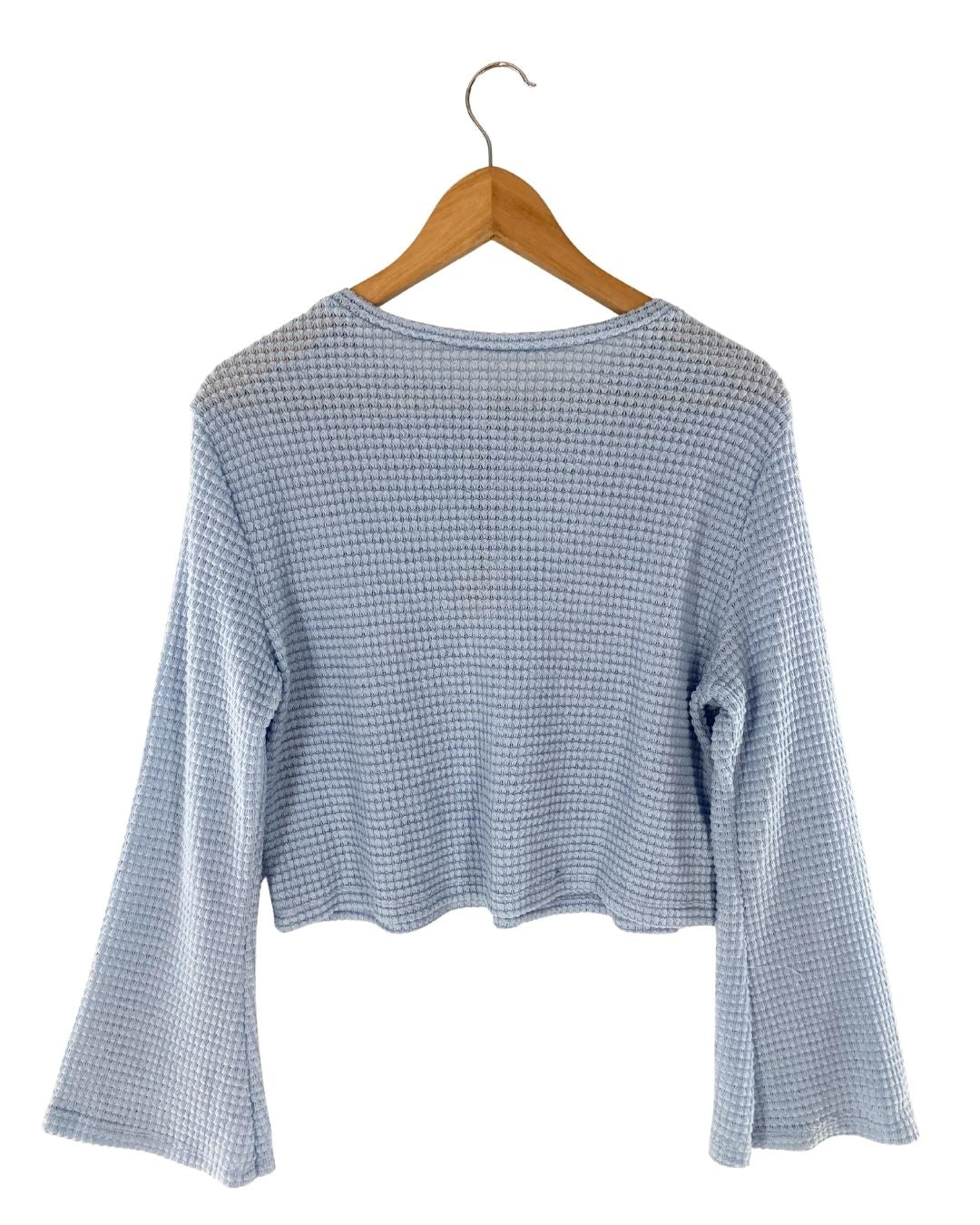 Saco con textura manga campana