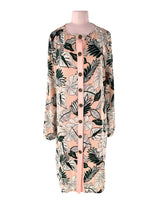 Vestido abotonado con textura