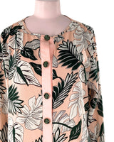 Vestido abotonado con textura