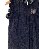 Blusa sleeveless en blonda