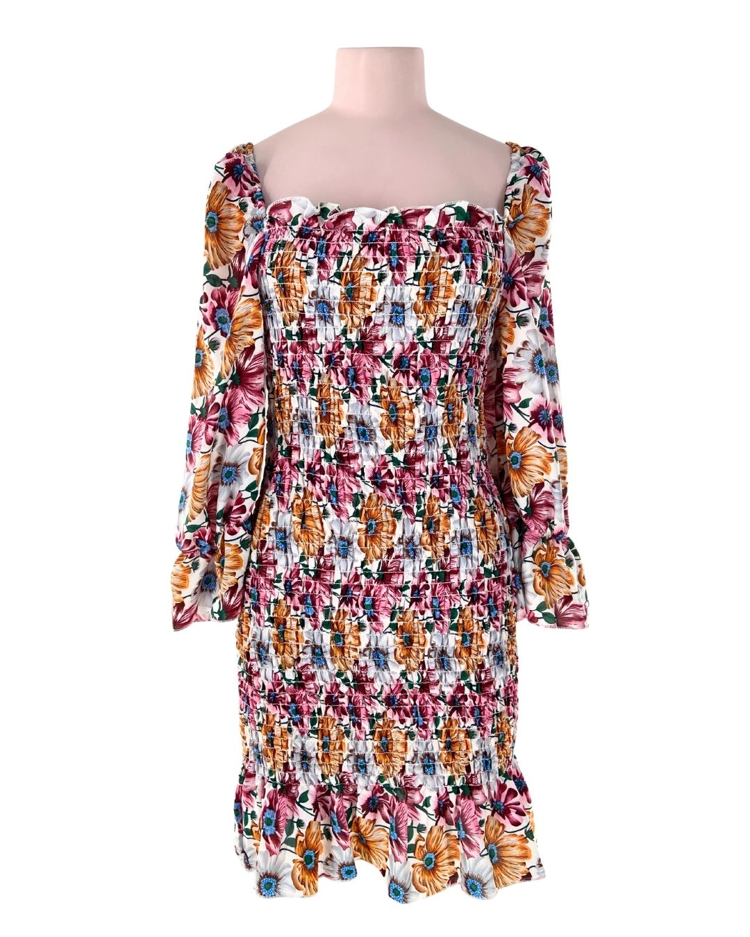 Vestido mini encauchado