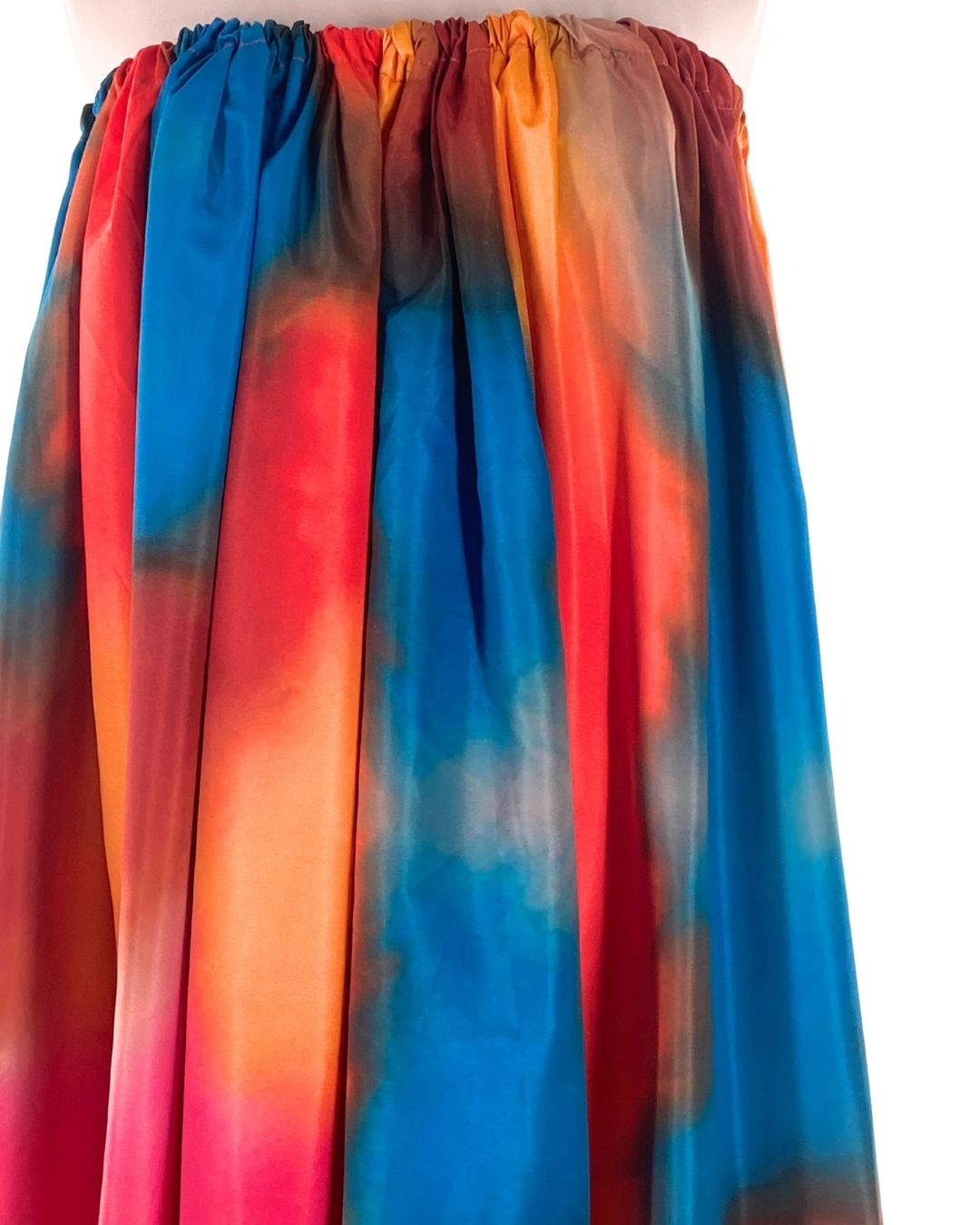 Vestido strapless print