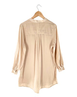 Blusa satinada manga larga