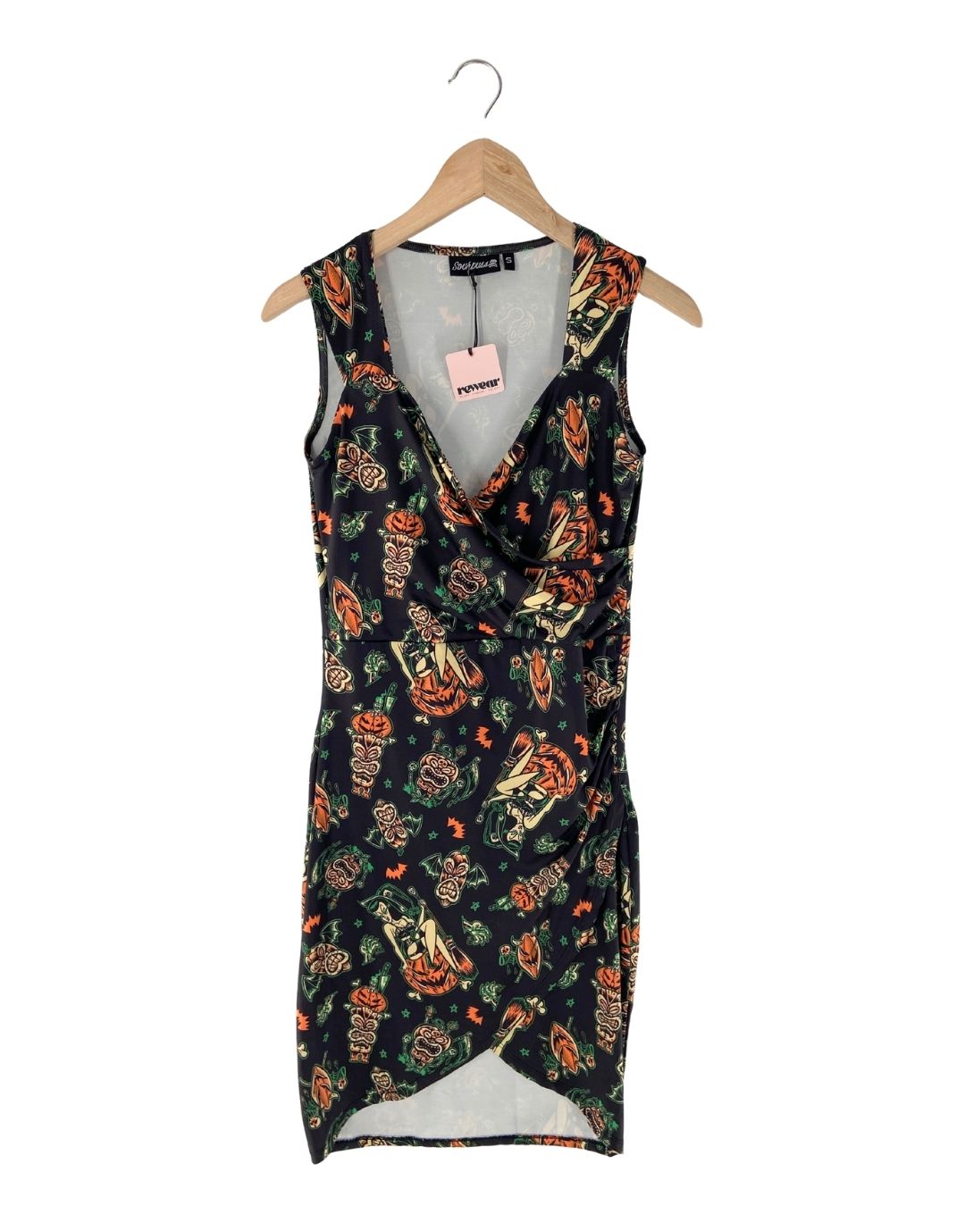 Vestido sleeveless cruzado