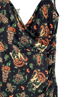 Vestido sleeveless cruzado