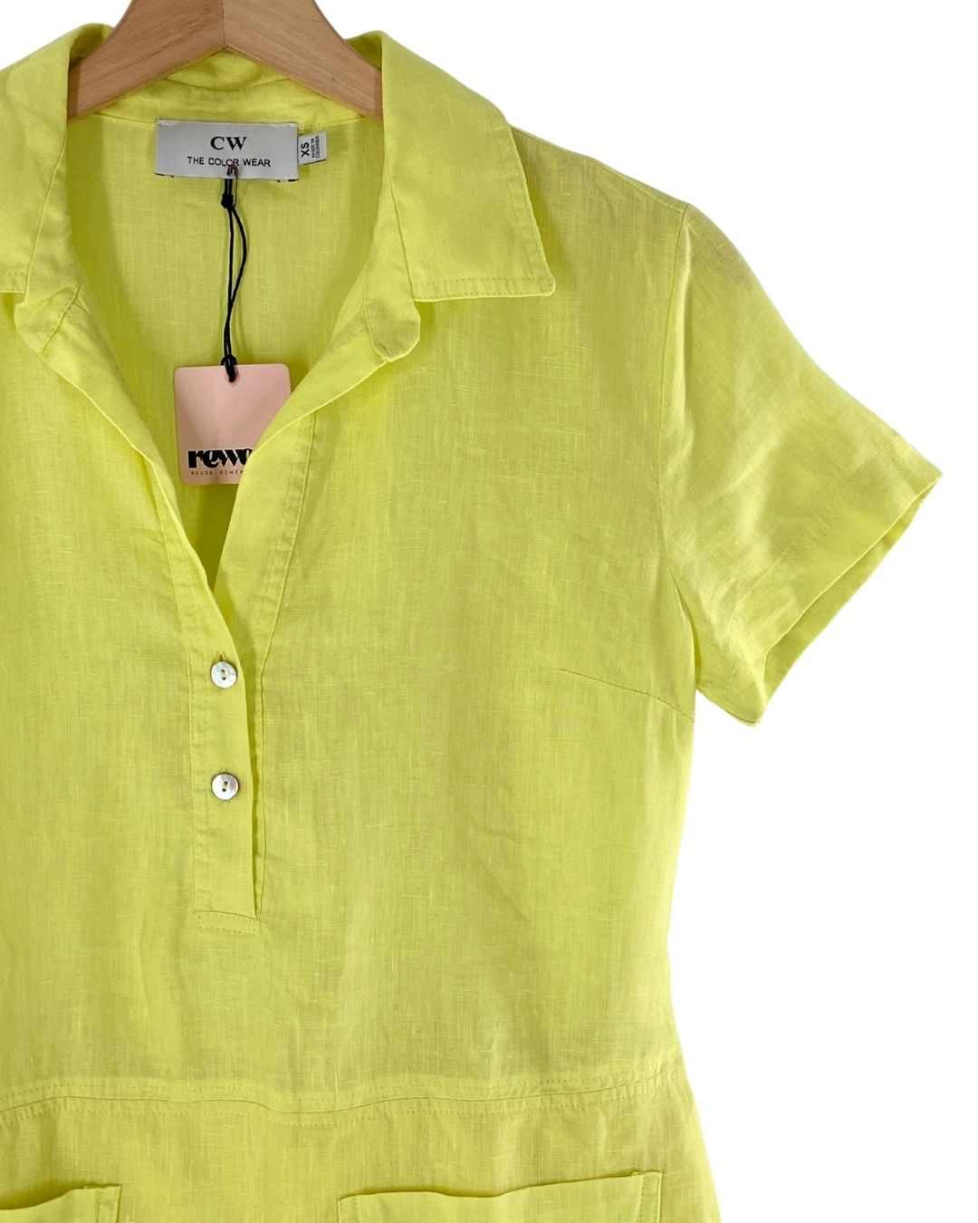 Vestido mini en lino