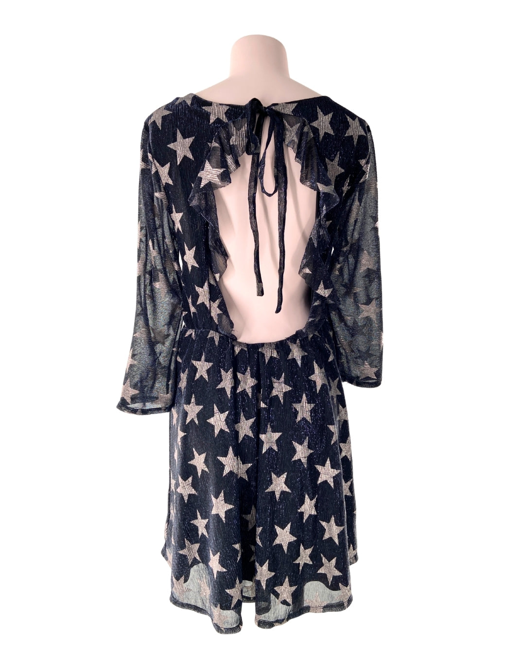 Vestido midi brillante print