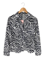 Camisa manga larga print zebra