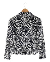 Camisa manga larga print zebra