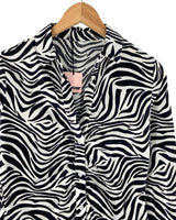 Camisa manga larga print zebra