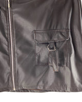 Falda mini efecto piel