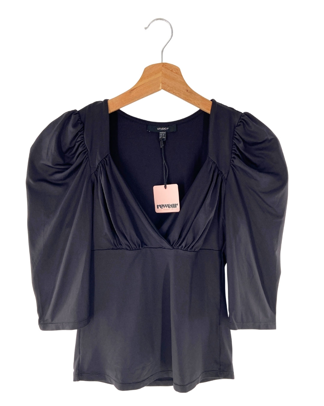 Blusa licrada manga princesa