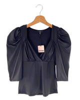 Blusa licrada manga princesa