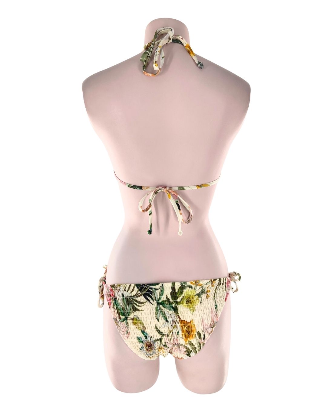 Bikini print flores encauchado