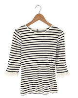 Saco manga 3/4 a franjas