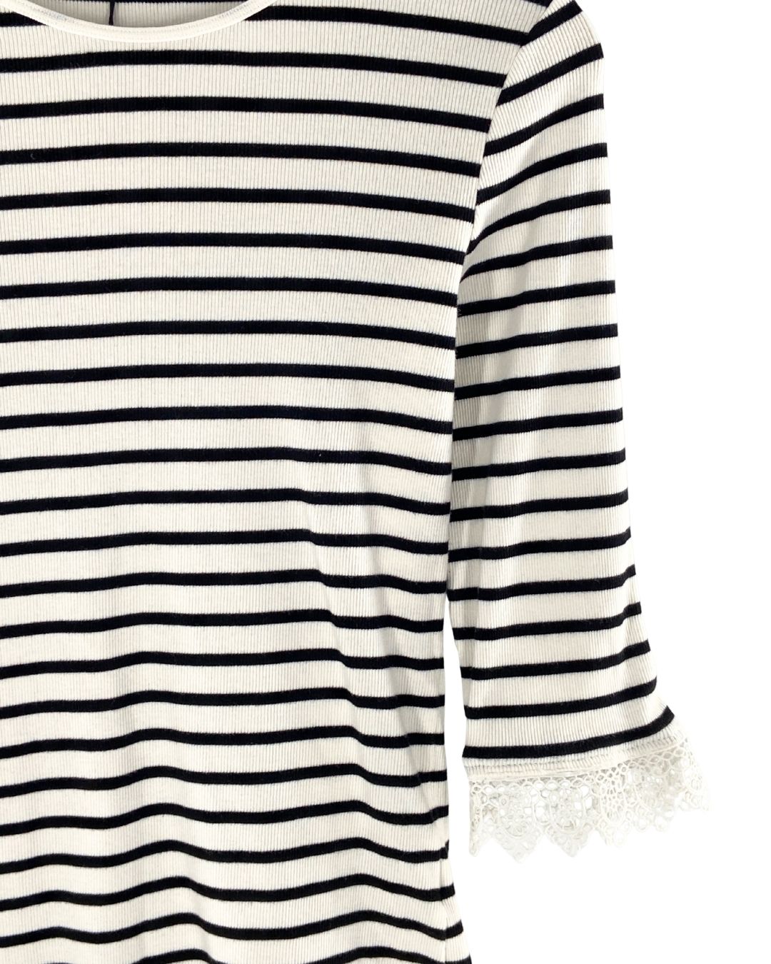 Saco manga 3/4 a franjas