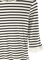 Saco manga 3/4 a franjas