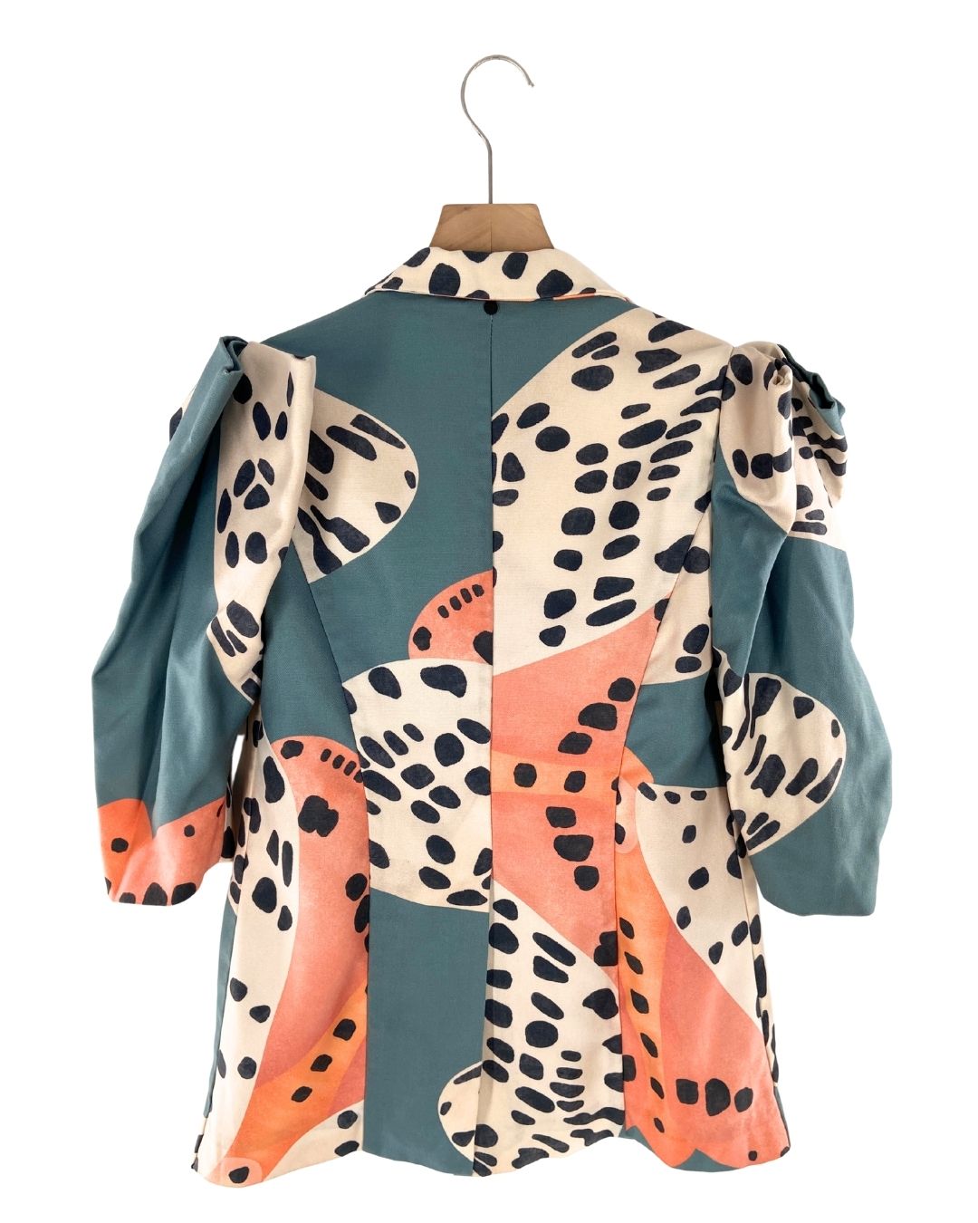 Blazer mangas 3/4 con print