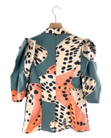 Blazer mangas 3/4 con print