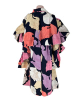 Chaqueta trench vuelos y print