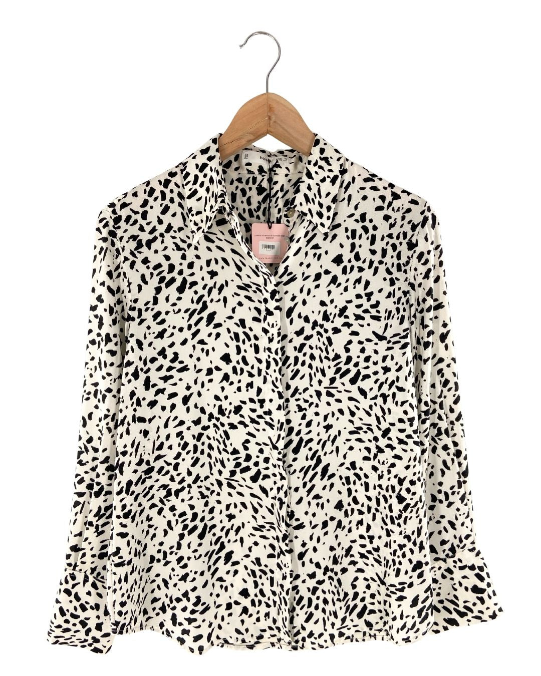 Camisa satinada print spots