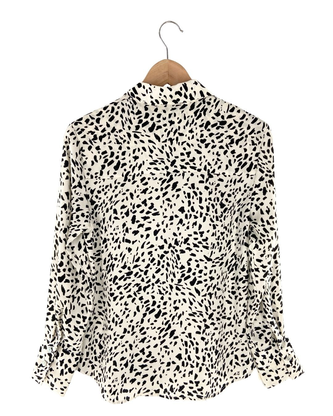 Camisa satinada print spots