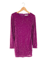 Vestido mini manga larga