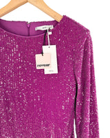 Vestido mini manga larga