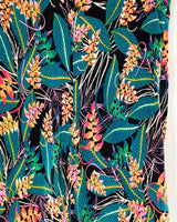 Falda midi print hojas