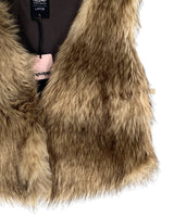 Chaleco afelpado abierto