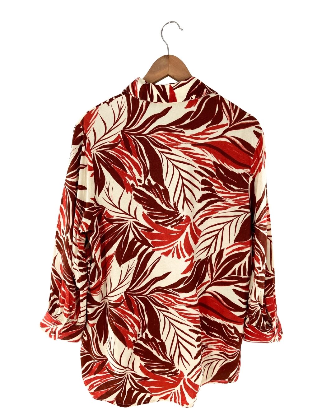 Camisa manga 3/4 print hojas