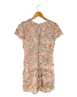 Vestido mini en blonda bordada