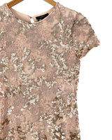 Vestido mini en blonda bordada