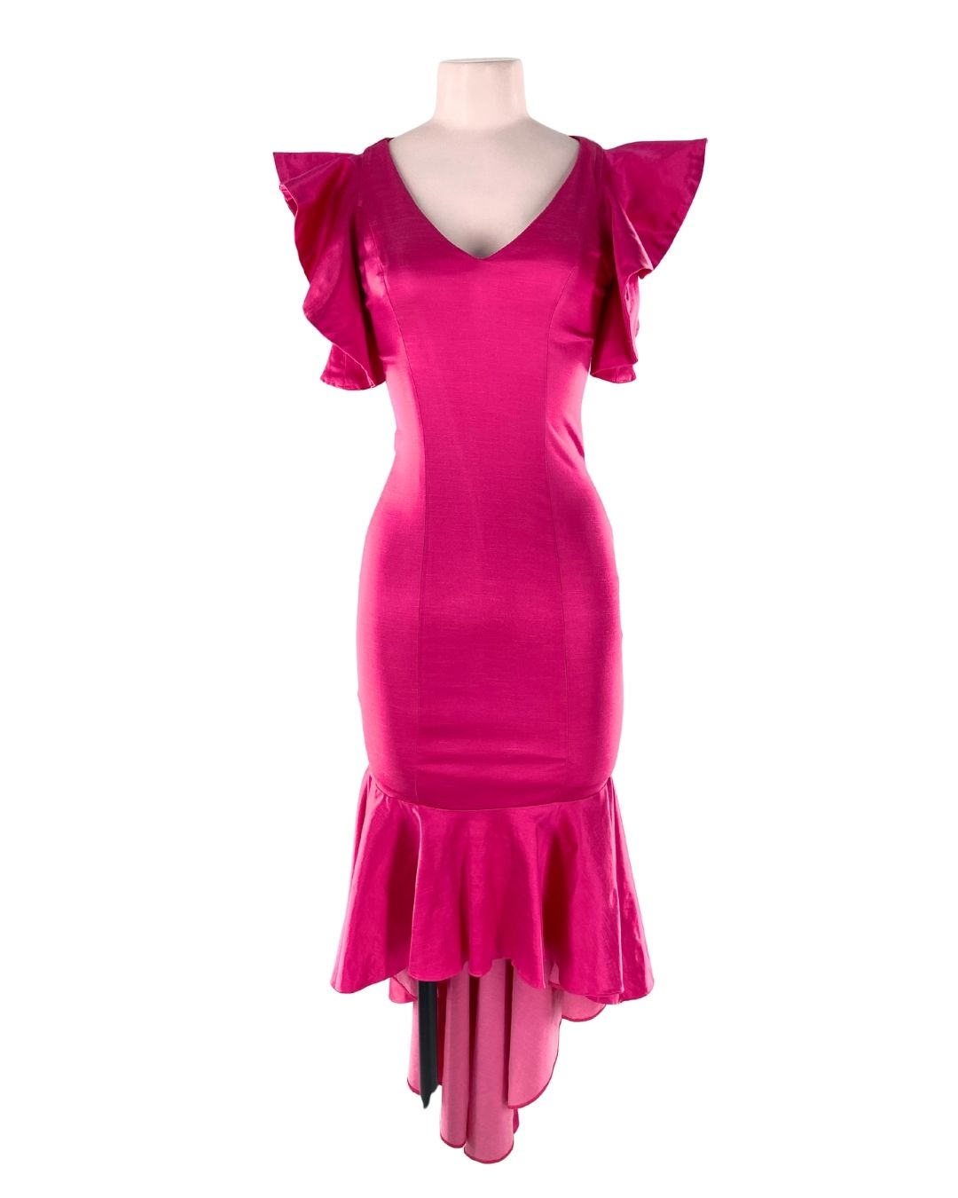 Vestido sirena satinado