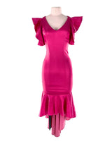 Vestido sirena satinado