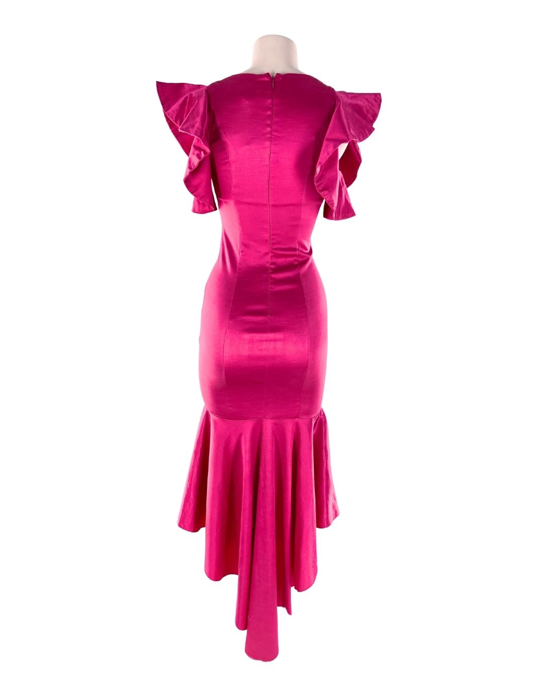 Vestido sirena satinado