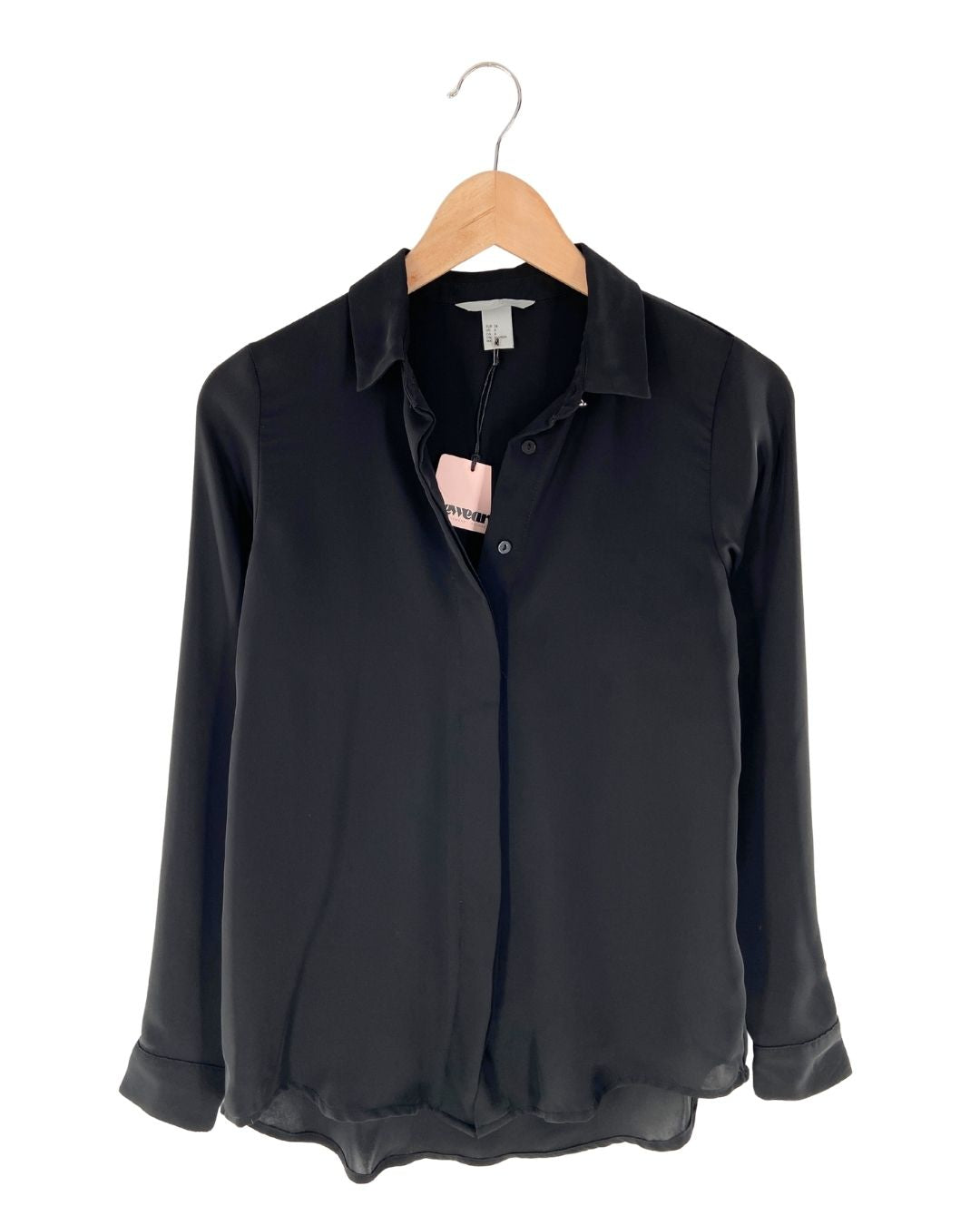 Camisa manga larga satinada