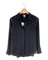 Camisa manga larga satinada