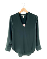 Blusa manga larga traslucida