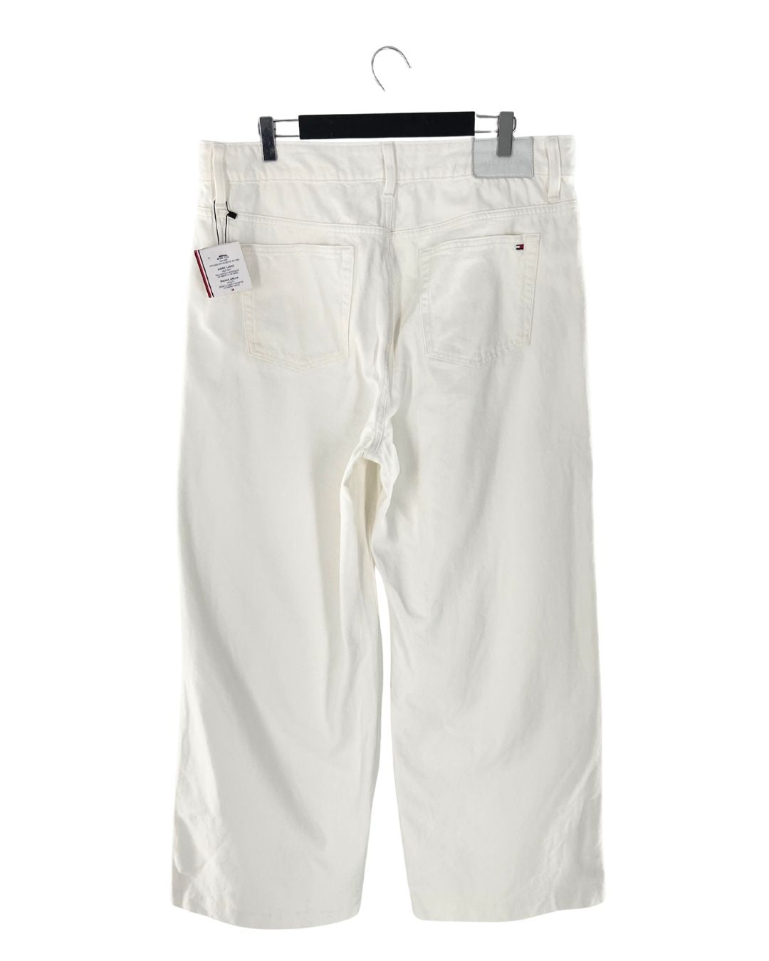 Jean rigido wide leg tiro alto