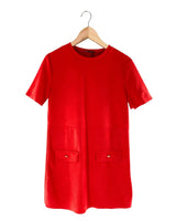 Vestido mini recto al corte