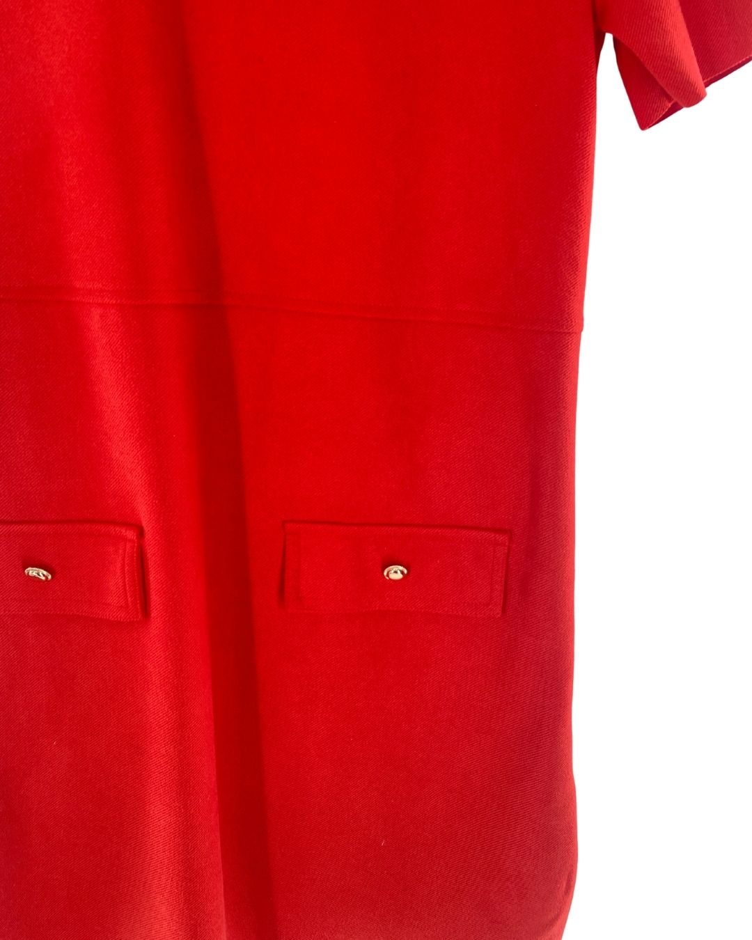 Vestido mini recto al corte