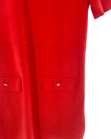 Vestido mini recto al corte