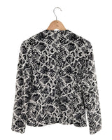 Blazer delgado diseño piton