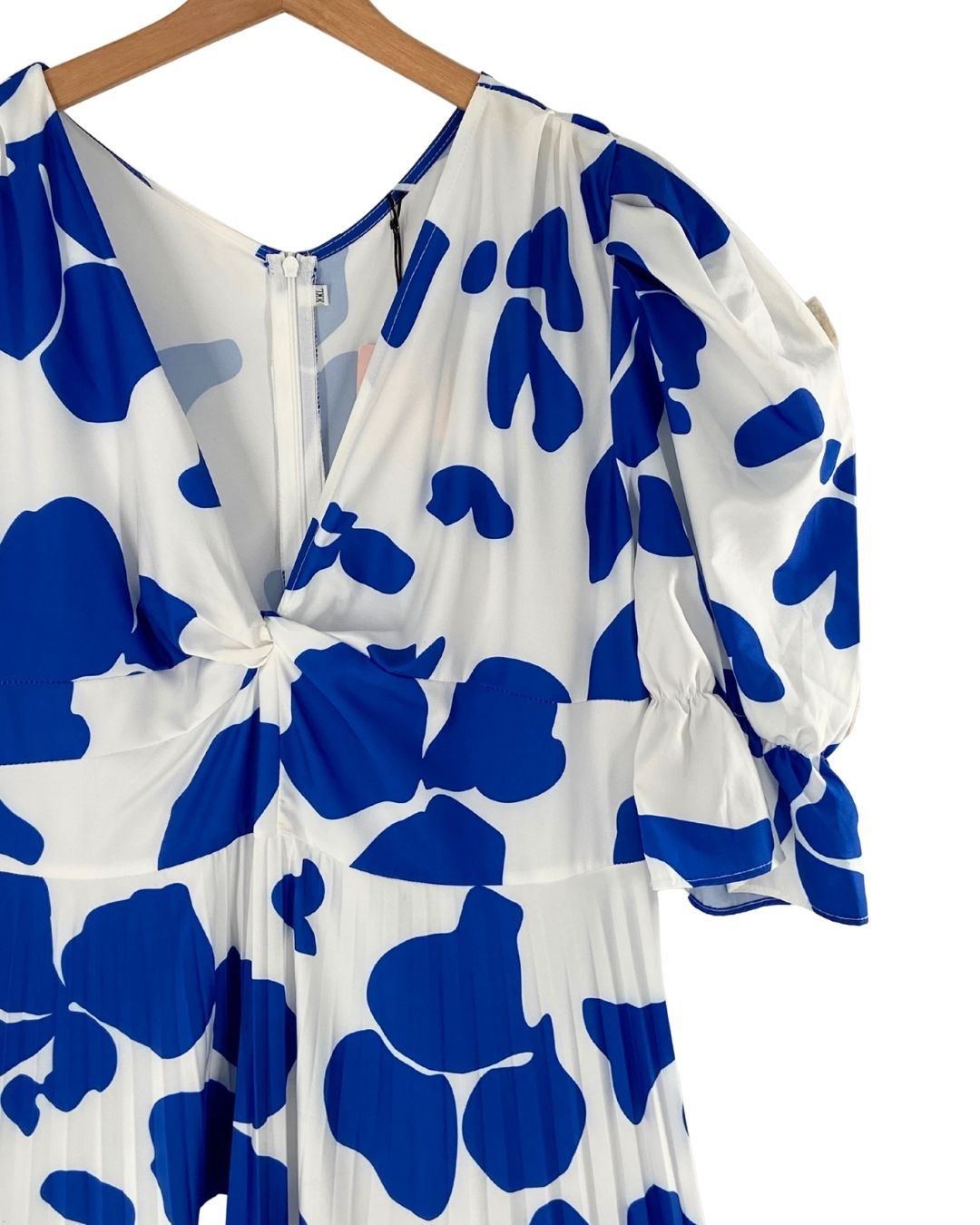 Maxi vestido falda plisada