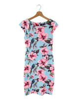 Vestido midi manga puente